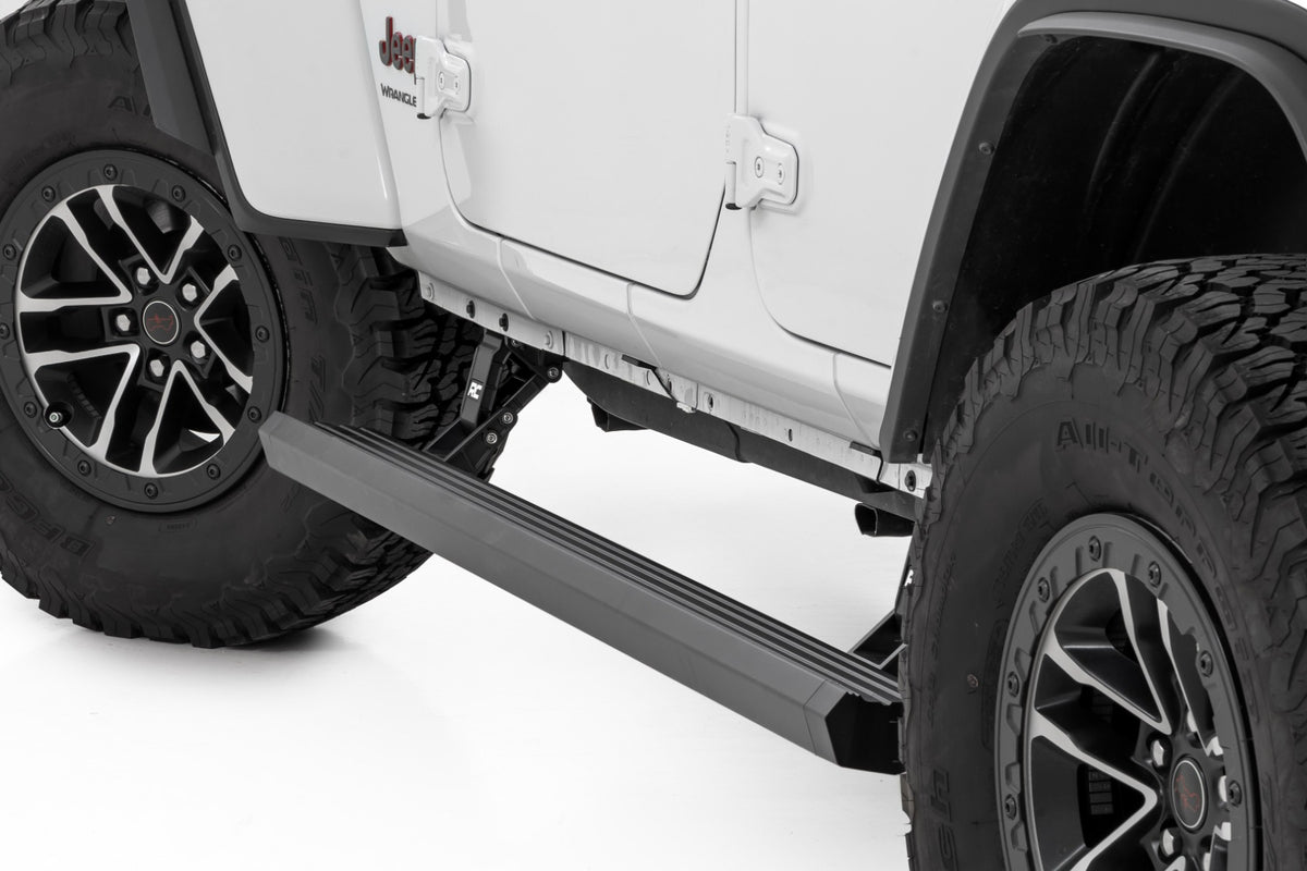 Rough Country Power Running Boards | 4 Door | for Jeep Wrangler JL (2018-2026) ESR610430