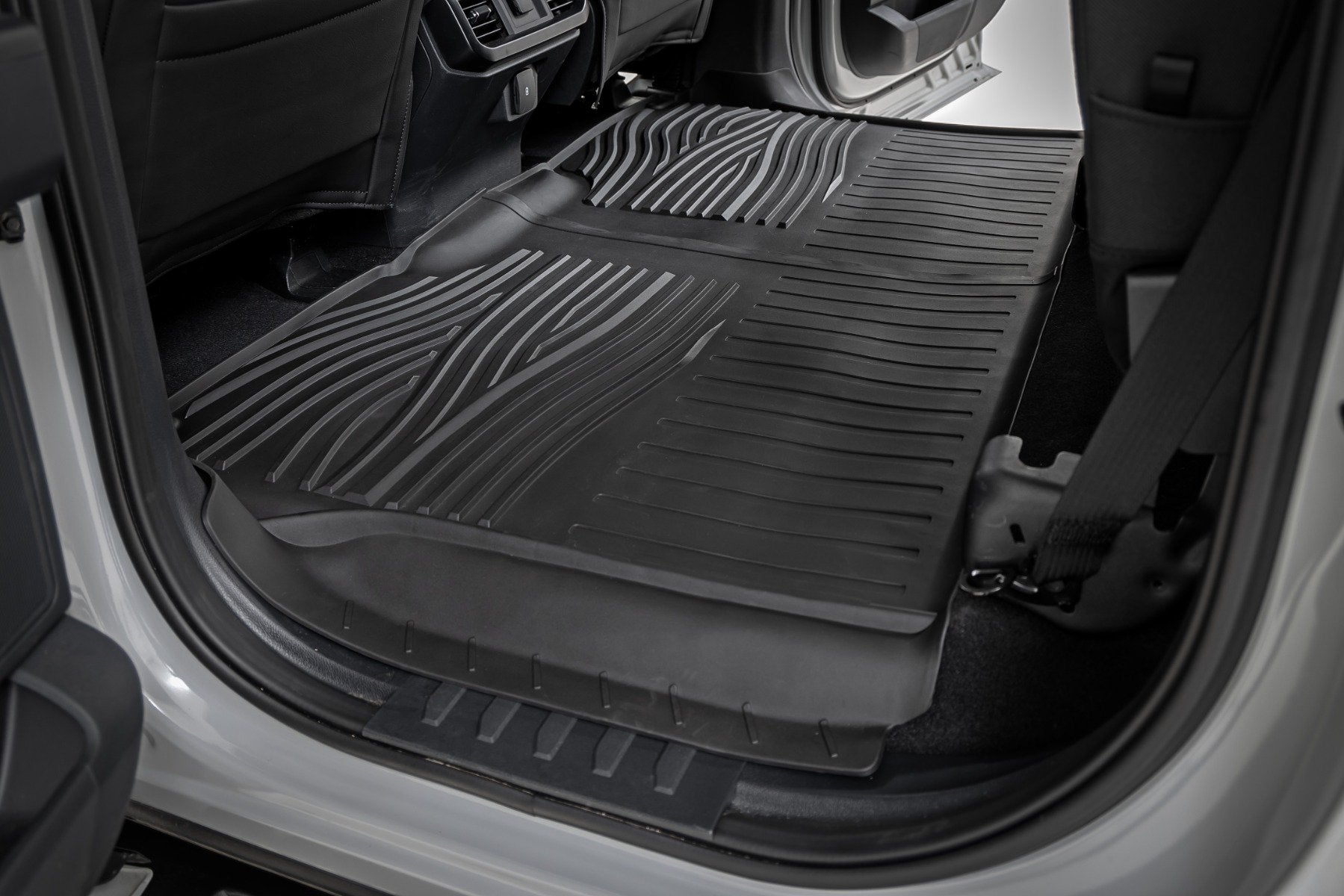 Rough Country Flex-Fit Floor Mats FR & RR for Ford F150/Lightning/Raptor 17-25 FF-51512