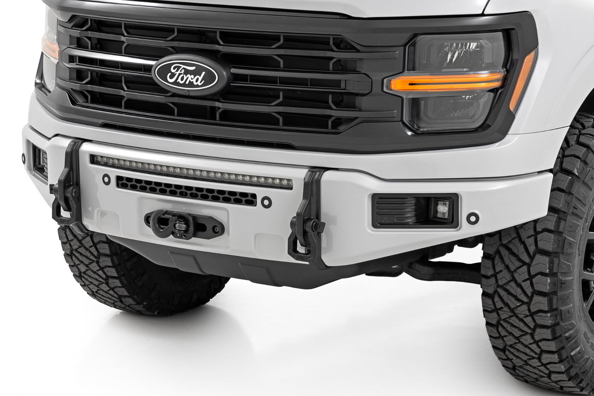 Rough Country FXS Front Bumper | A3 Space White | EcoBoost | for Ford F150 21-25 13012-A3