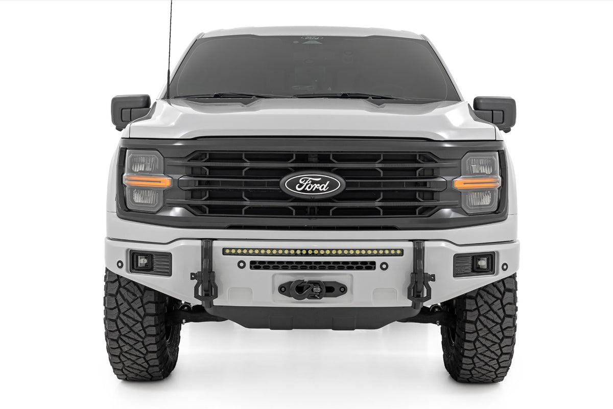 Rough Country FXS Front Bumper | A3 Space White | EcoBoost | for Ford F150 21-25 13012-A3