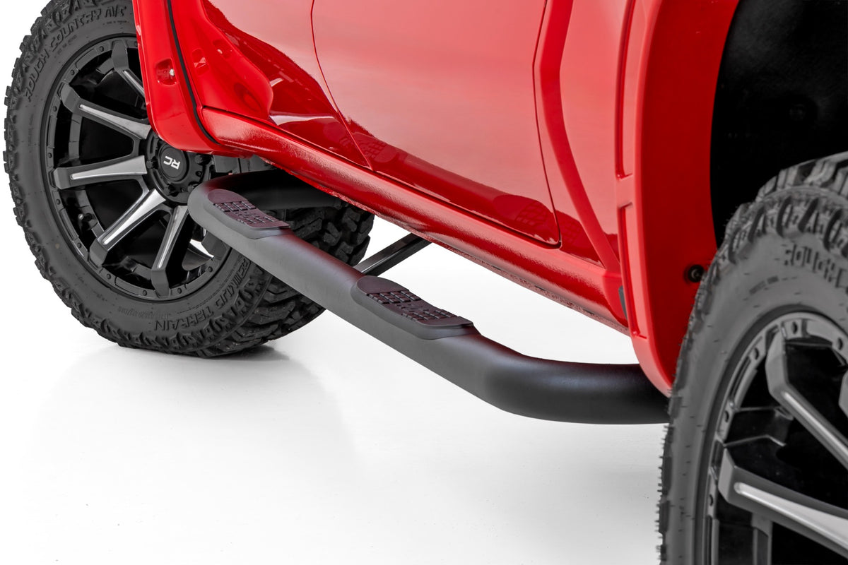 Rough Country Nerf Steps | 3" Tube | Crew Cab | Chevy/GMC 1500/2500/3500HD 19-26 43002