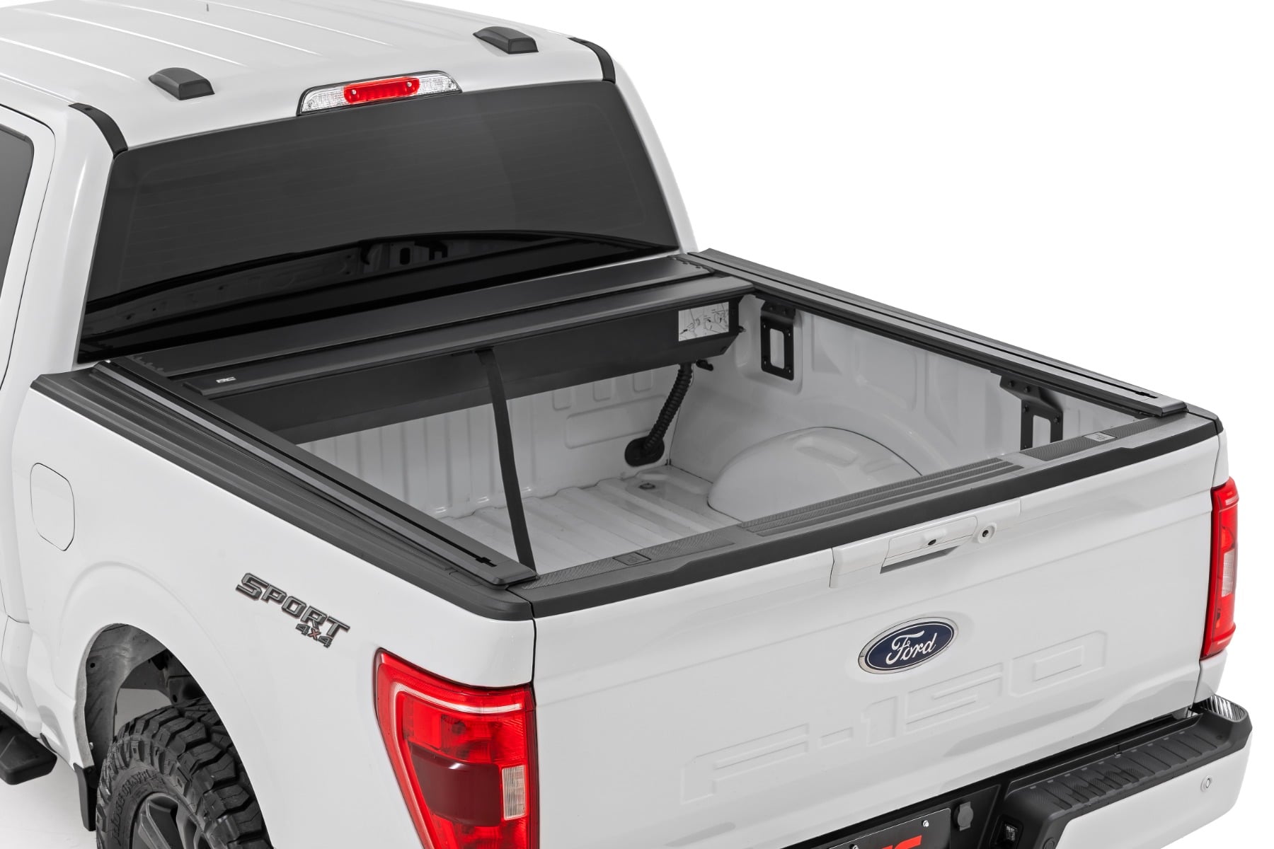 Rough Country Manual Bed Cover | 5'7" Bed | for Ford F150 15-26/Lightning 22-26 53509550