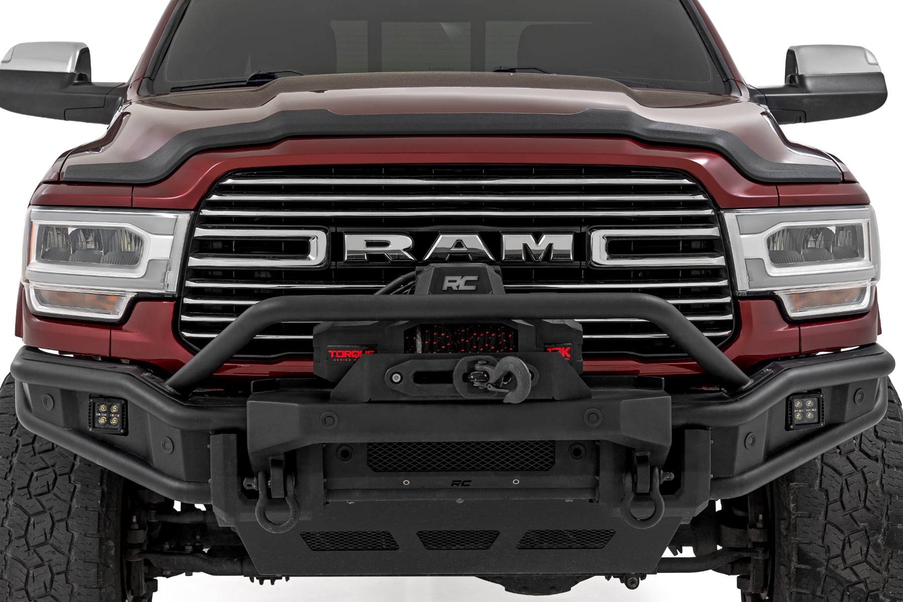 Rough Country Hood Protector Gloss Black for Ram 2500/3500 2WD/4WD 2019-2026 HP20011-RCGB