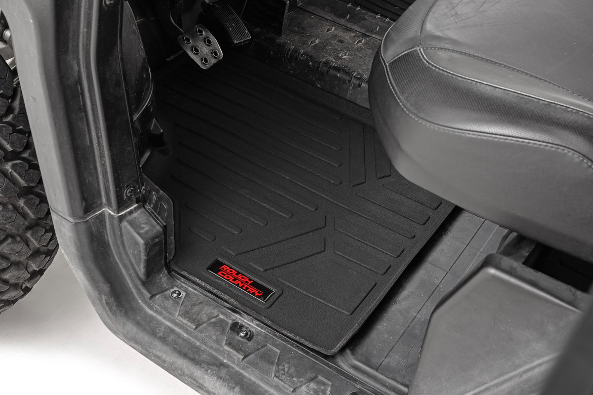 Rough Country Floor Mats | Front & Rear | Can-Am Defender HD5/HD7/HD8/HD9/HD10 U-1103
