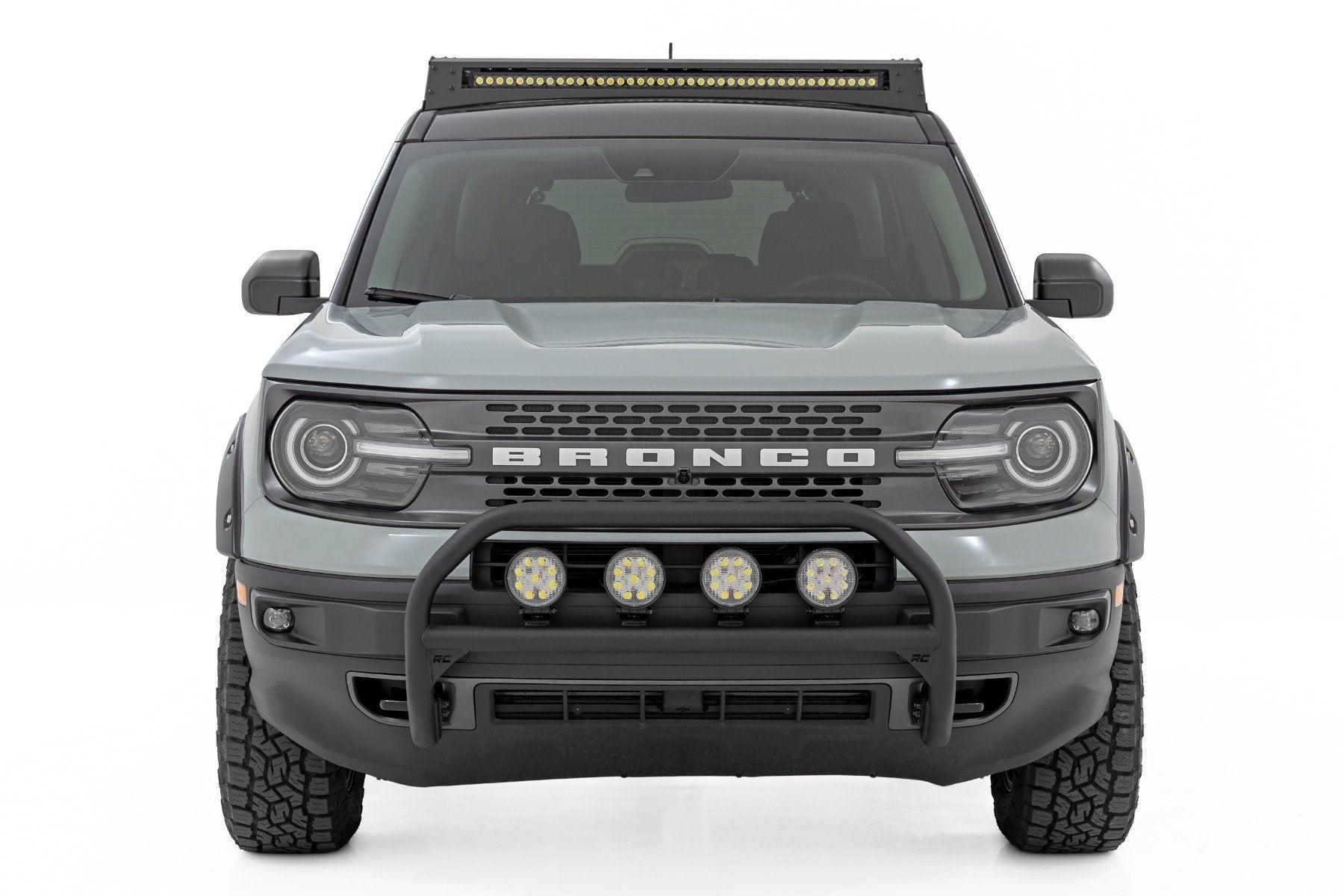 Rough Country Nudge Bar | w/ Tow Hooks | for Ford Bronco Sport 4WD 21-24 51154