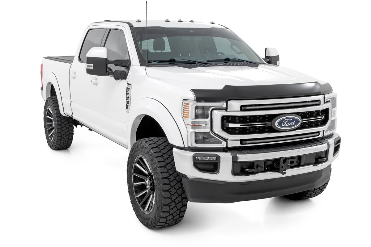 Rough Country Hood Protector | Gloss Black | for Ford Super Duty 2017-2022 HP30013-RCGB