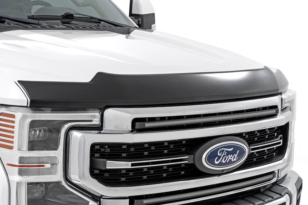 Rough Country Hood Protector | Gloss Black | for Ford Super Duty 2017-2022 HP30013-RCGB