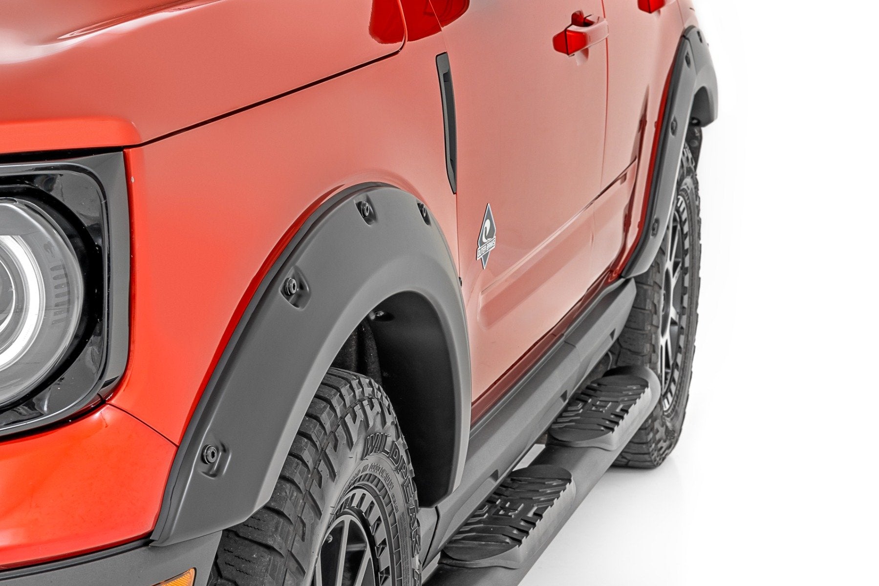 Rough Country Fender Flares JS Iconic Silver for Ford Bronco Sport 4wd 2021-2025 F-F11612A-JS