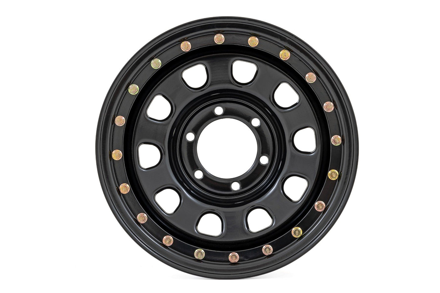 Steel Simulated Bead Lock Black 15x10 5x4.5 3.30 Bore -39