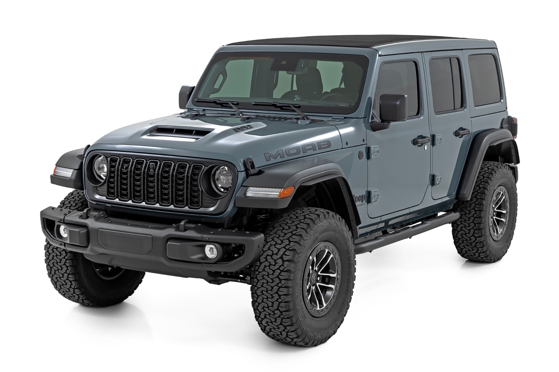 Rough Country Nerf Steps 3" Tube 4 Door for Jeep Wrangler Unlimited 2018-2026 43010