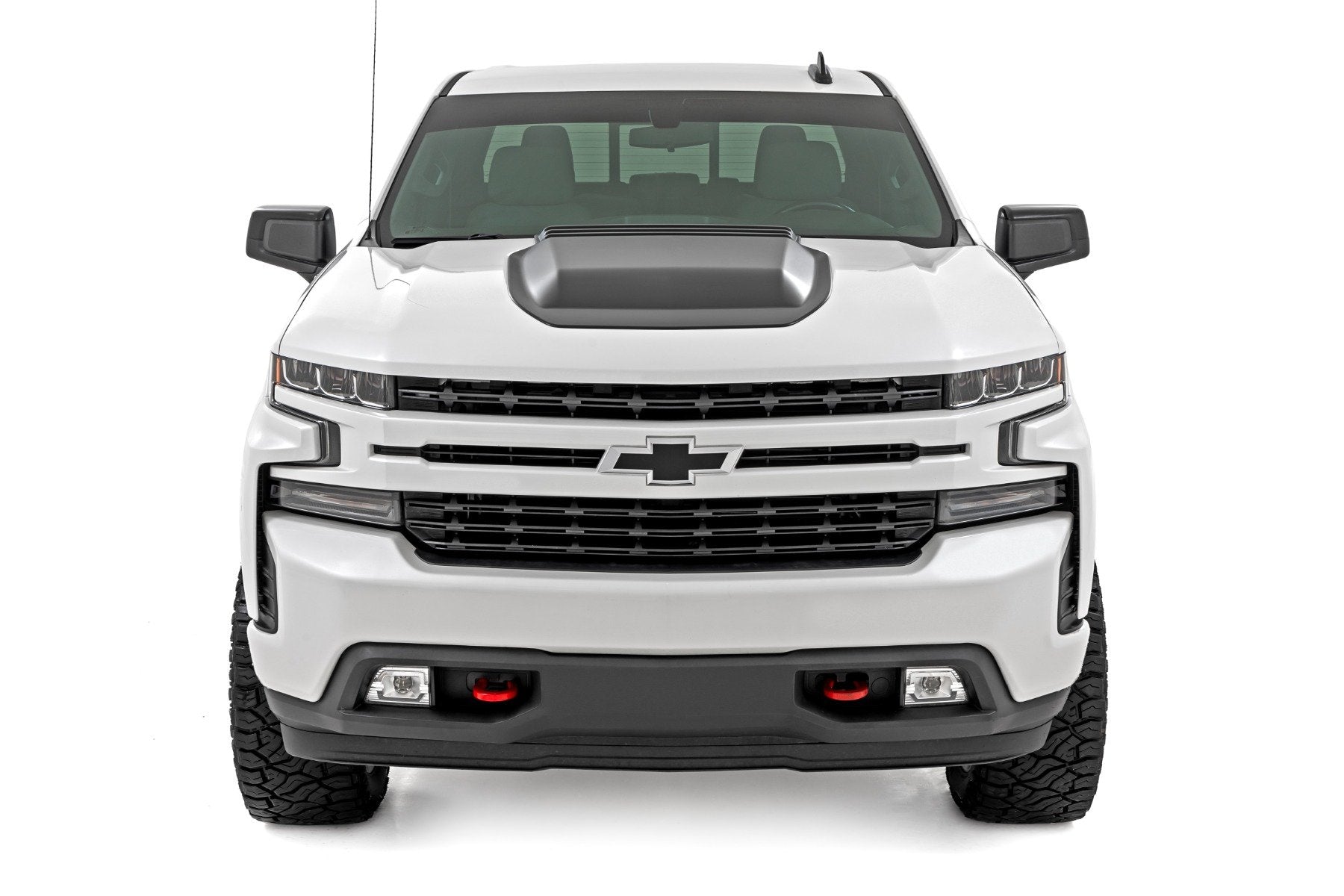 Rough Country Hood Scoop GNO Slate Gray Chevy Silverado 1500 2019-2025 & Classic -2