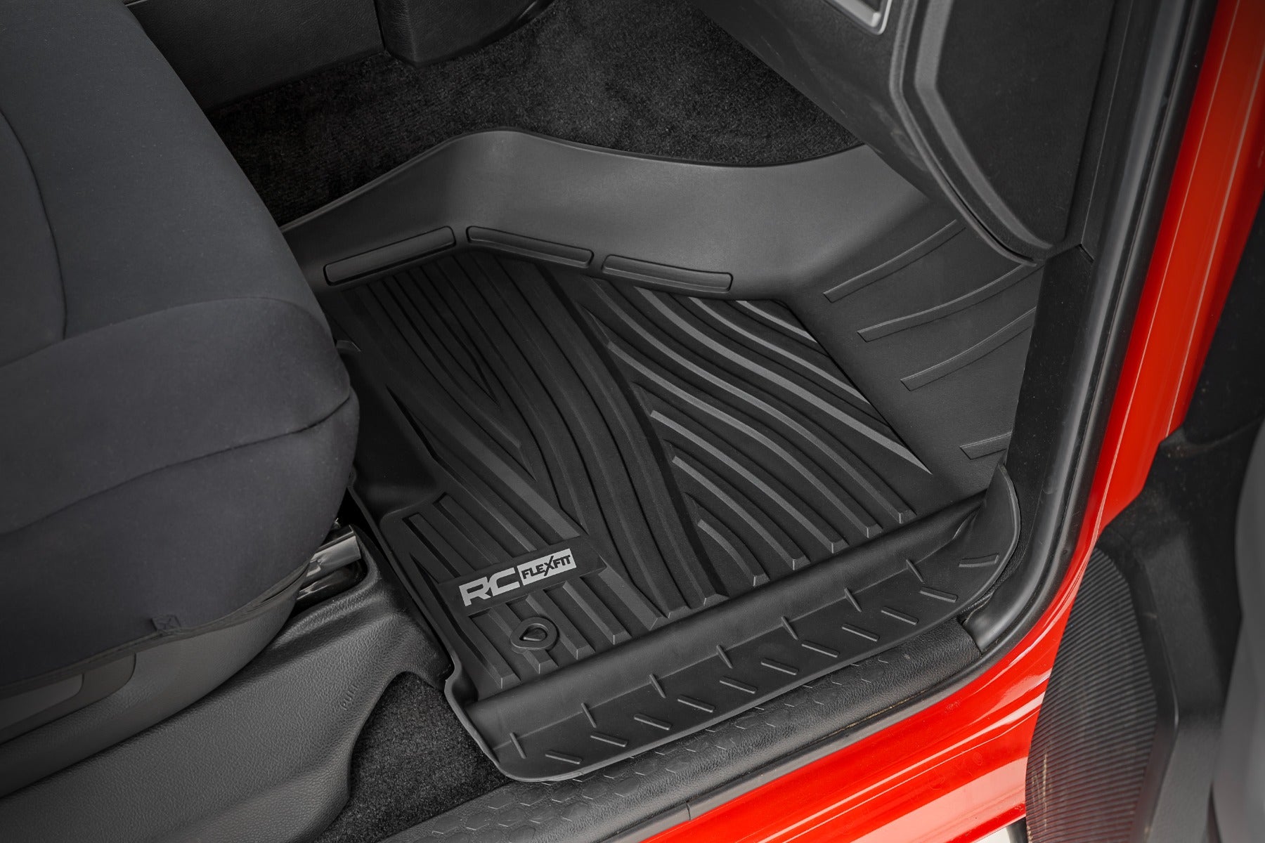 Rough Country Flex-Fit Floor Mats FR Crew Cab for Ram 1500 09-18 & Classic FF-3121