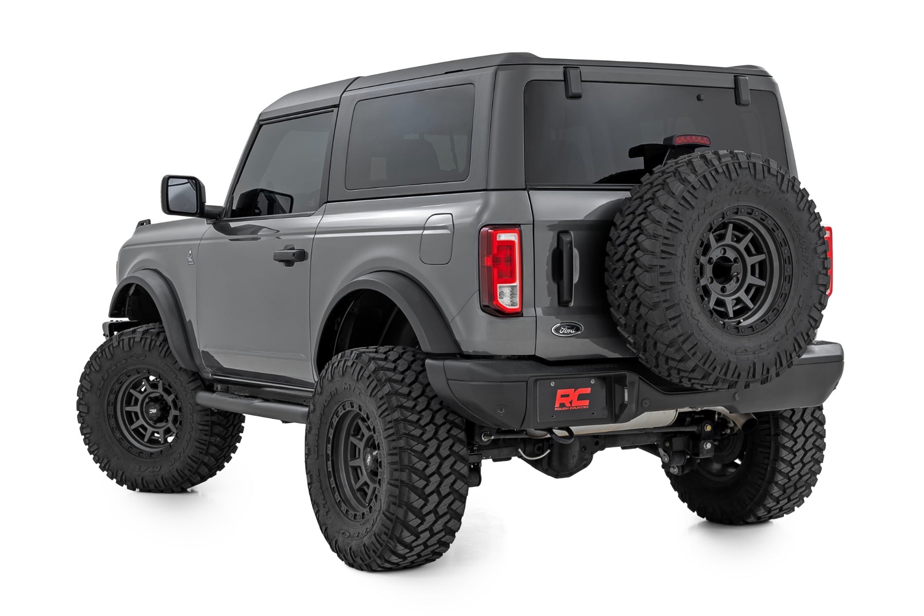 Rough Country Nerf Steps | 3" Tube | 2-Door | for Ford Bronco 4WD (2021-2026) 43004