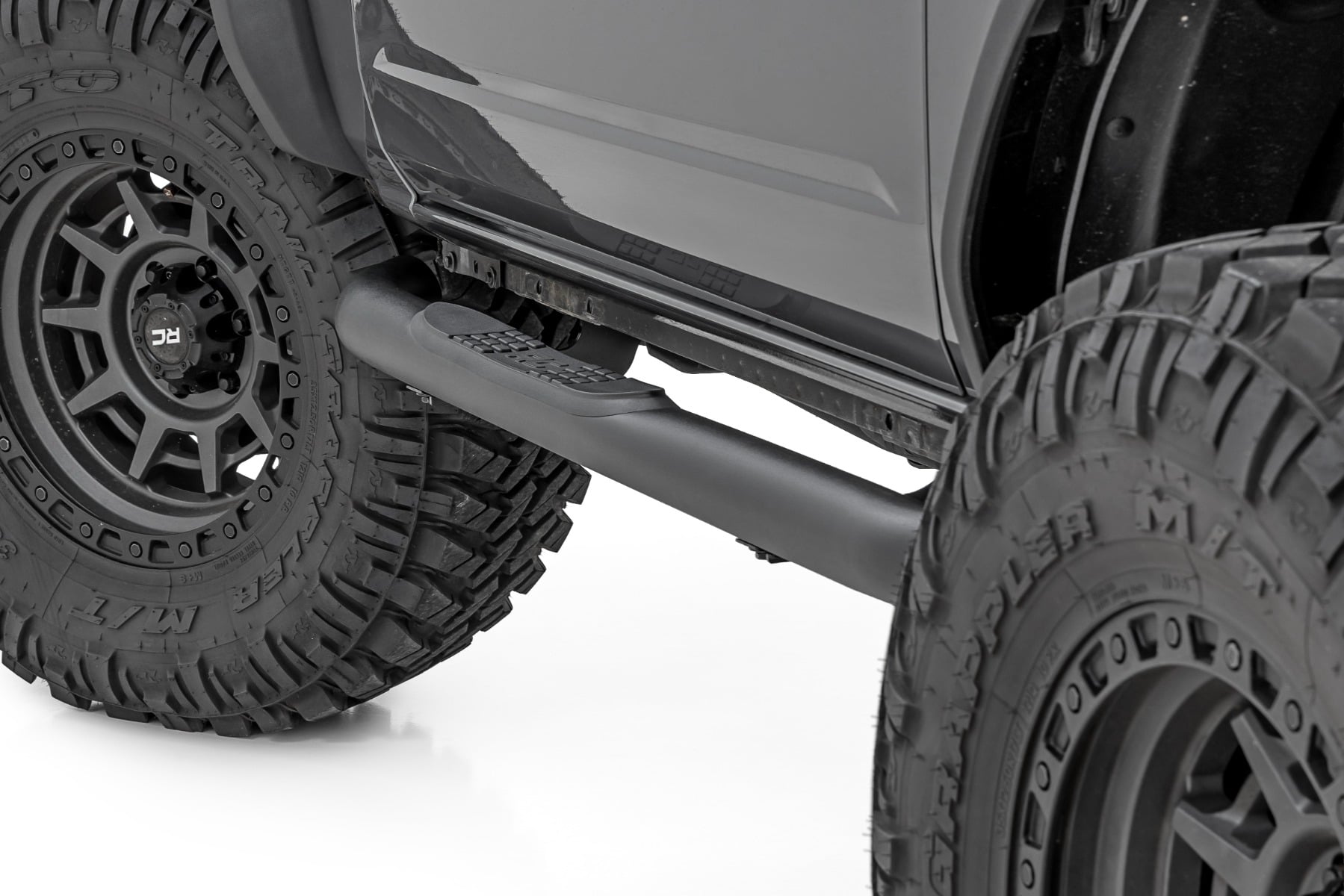 Rough Country Nerf Steps | 3" Tube | 2-Door | for Ford Bronco 4WD (2021-2026) 43004