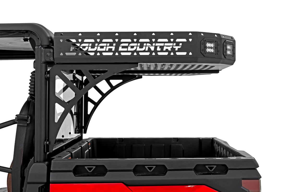 Rough Country Cargo Rack Dual 2" Black LED Pairs Flush Mount CFMOTO U10 1000 PRO 96133