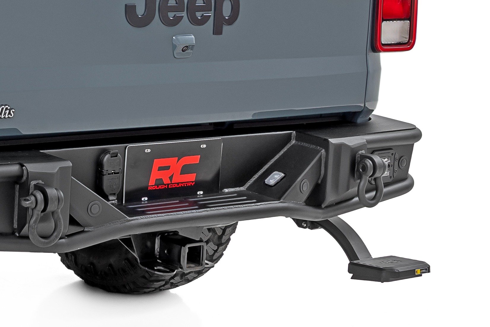 Rough Country Retractable Bed Step | Manual Pull | for Jeep Gladiator JT 4WD (2020-2025)