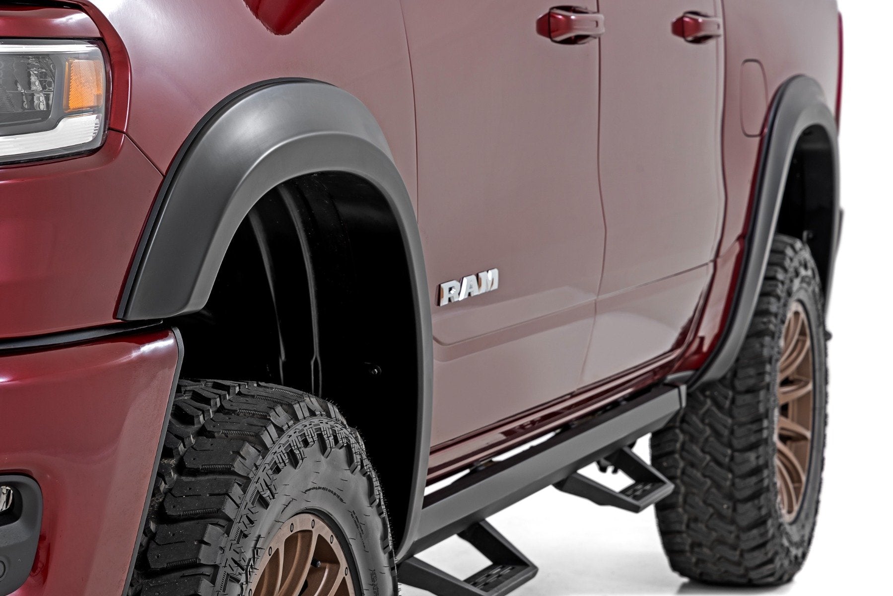 Rough Country Fender Flares | Sport | PAU Granite Crystal | for Ram 1500 25-26