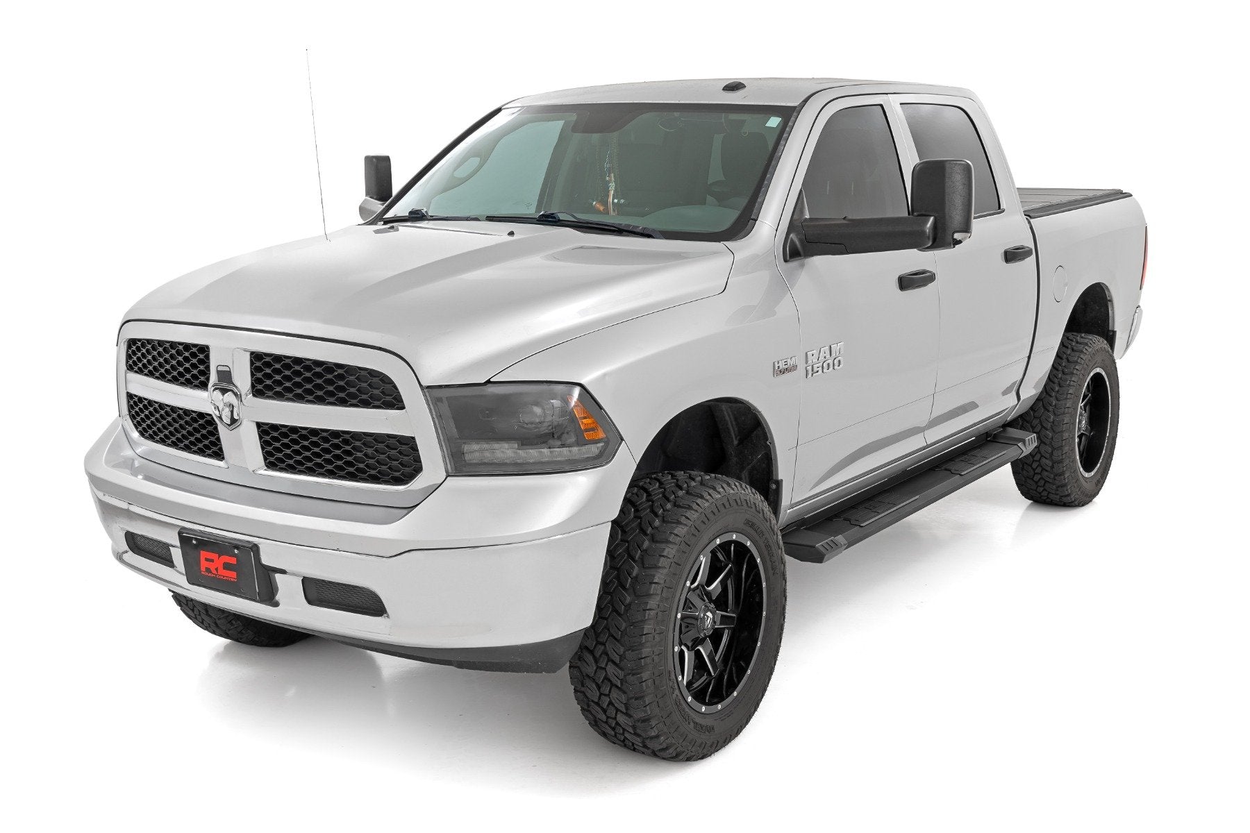 Rough Country HD2 Running Boards Crewmax Cab Ram 1500/2500/3500 2WD/4WD SRB091785A