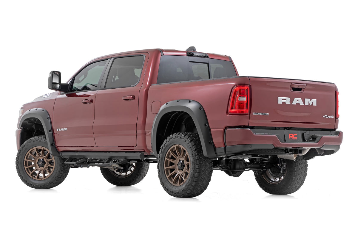 Rough Country Pocket Fender Flares | PDN Ceramic Gray | for Ram 1500 25-26 F-D319205-PDN
