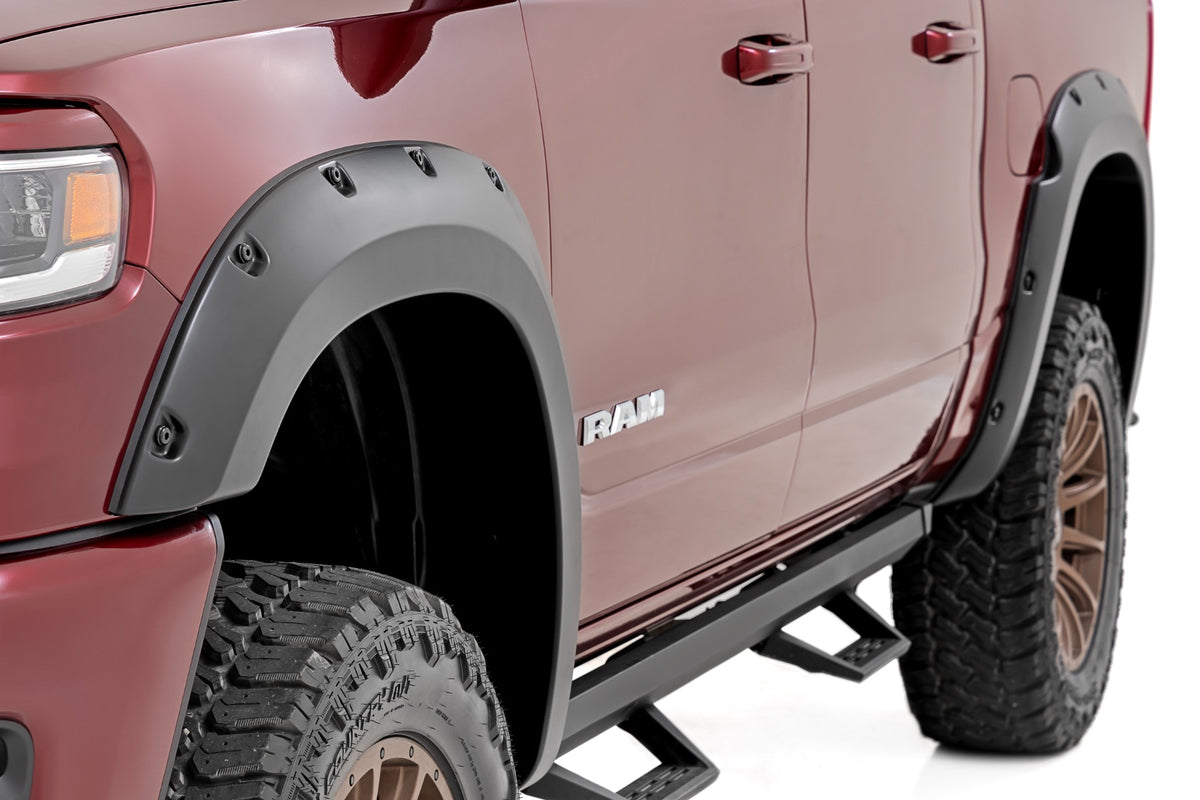 Rough Country Pocket Fender Flares | PR6 Molten Red | for Ram 1500 25-26 F-D319205-PR6