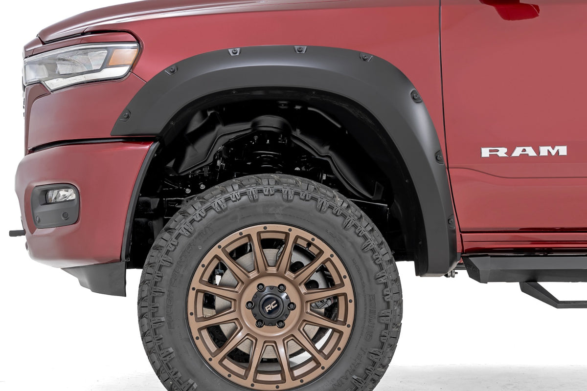 Rough Country Pocket Fender Flares | PDN Ceramic Gray | for Ram 1500 25-26 F-D319205-PDN