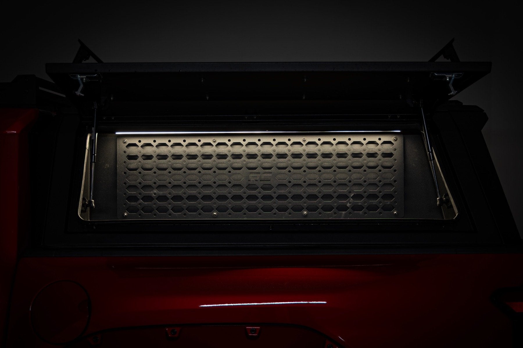 Rough Country Bed Cap Molle Panel Side Storage Bin | Drivers Side | for Toyota Tacoma (16-26)