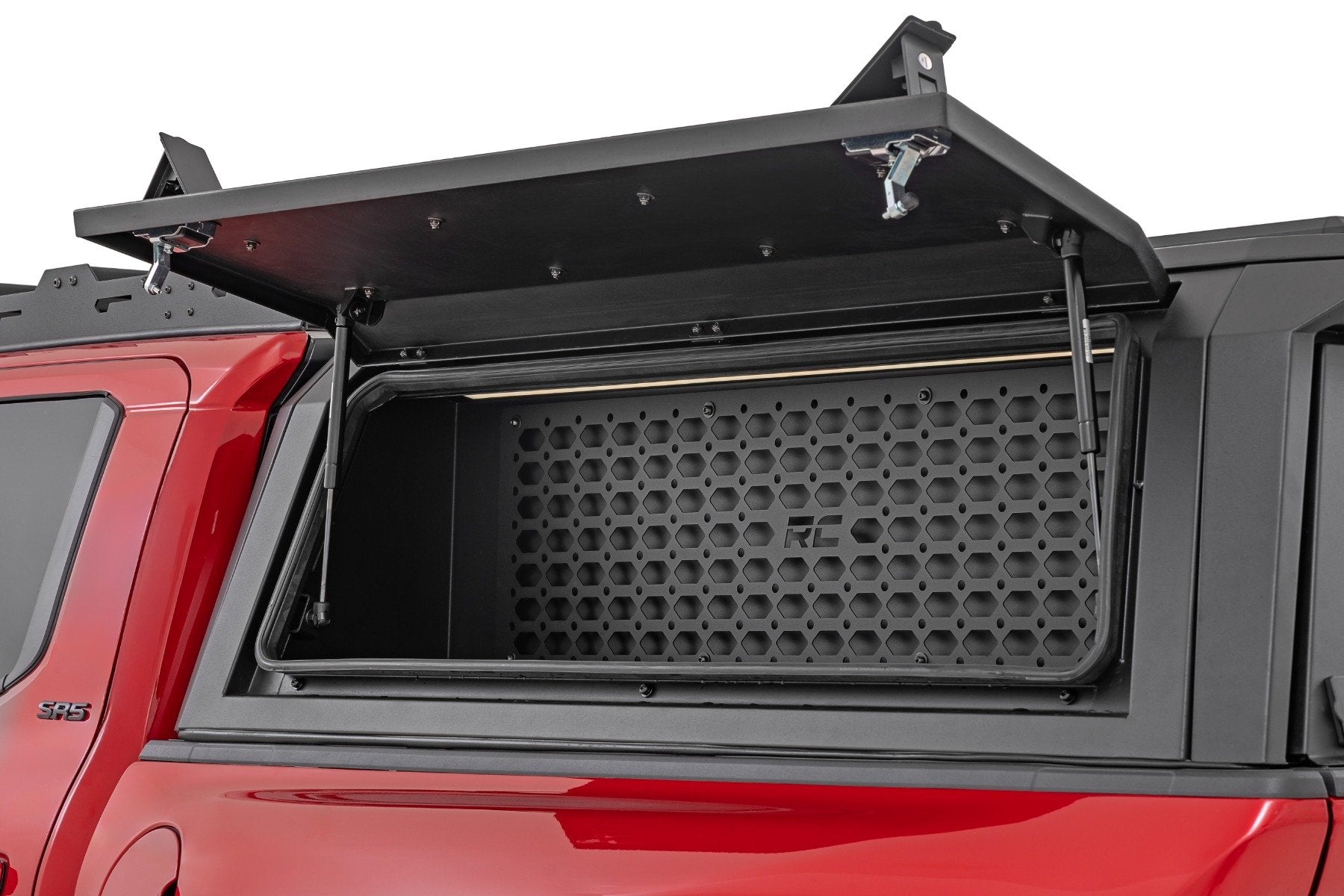 Rough Country Bed Cap Molle Panel Side Storage Bin | Drivers Side | for Toyota Tacoma (16-26)