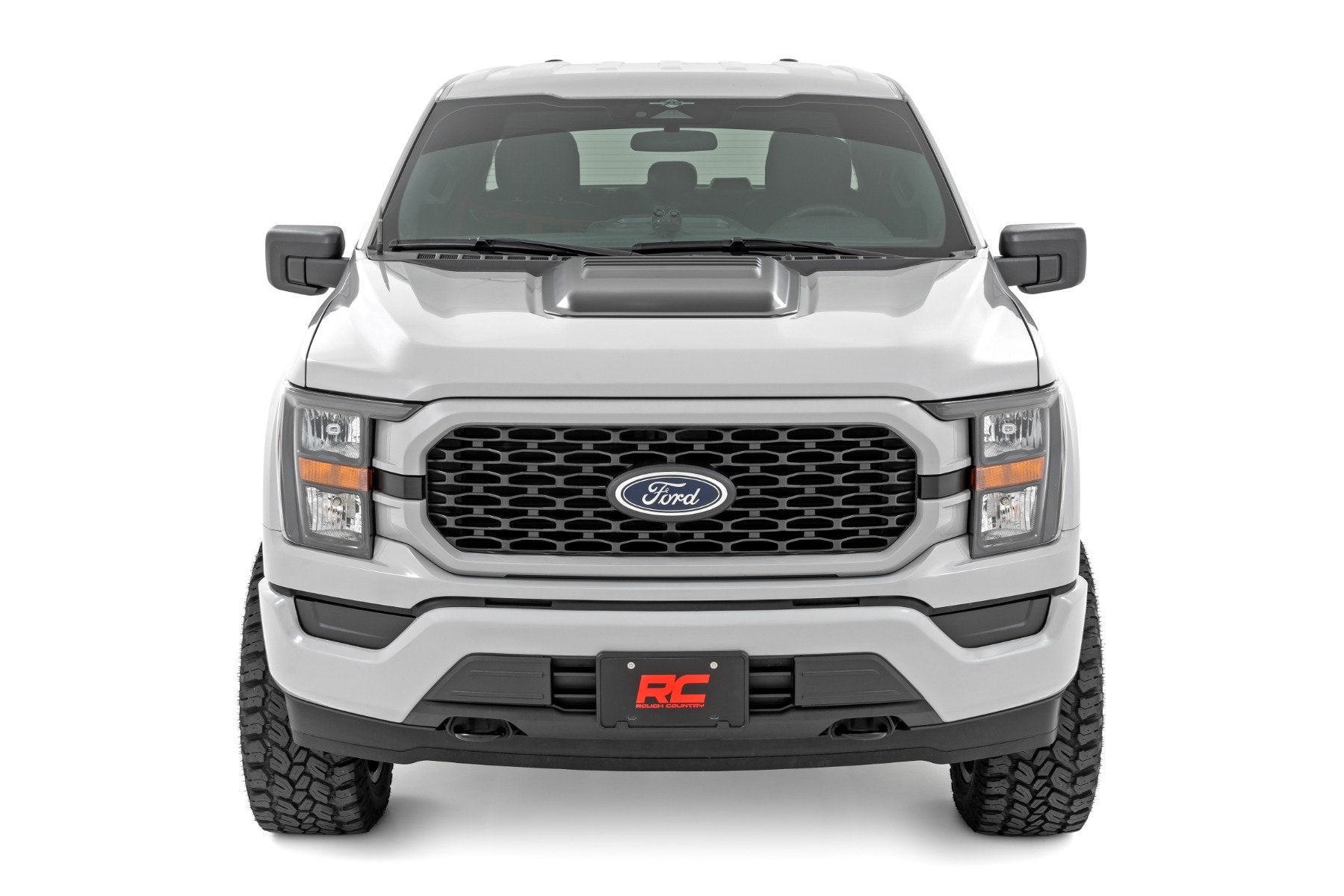 Rough Country Hood Scoop JS Iconic Siver Ford F-150 21-24 HS30010-JS