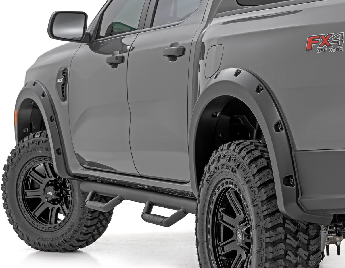 Rough Country Pocket Fender Flares | DR Avalanche | for Ford Ranger 2024-2026 F-F12401-DR
