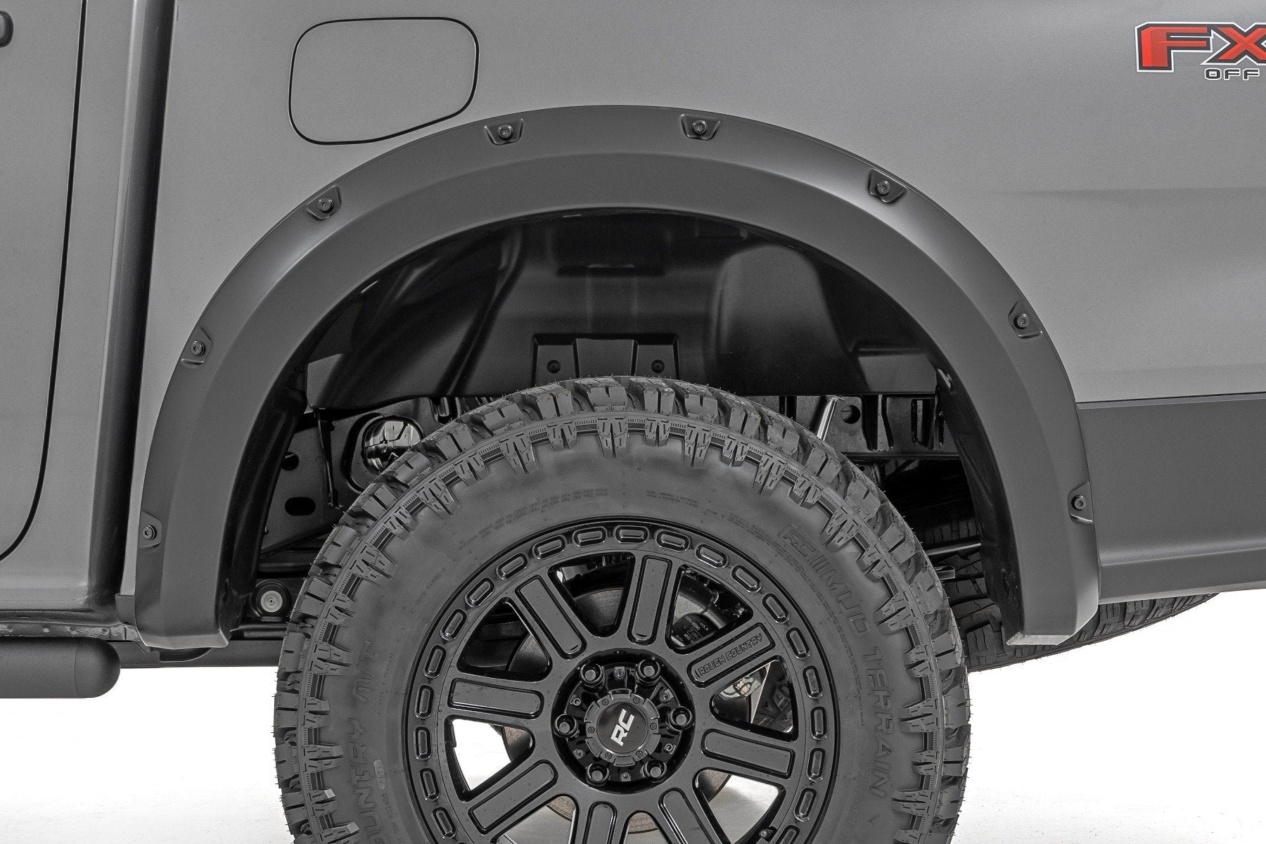Rough Country Pocket Fender Flares NE Cactus Gray Ford Ranger 2024 F-F12401-NE