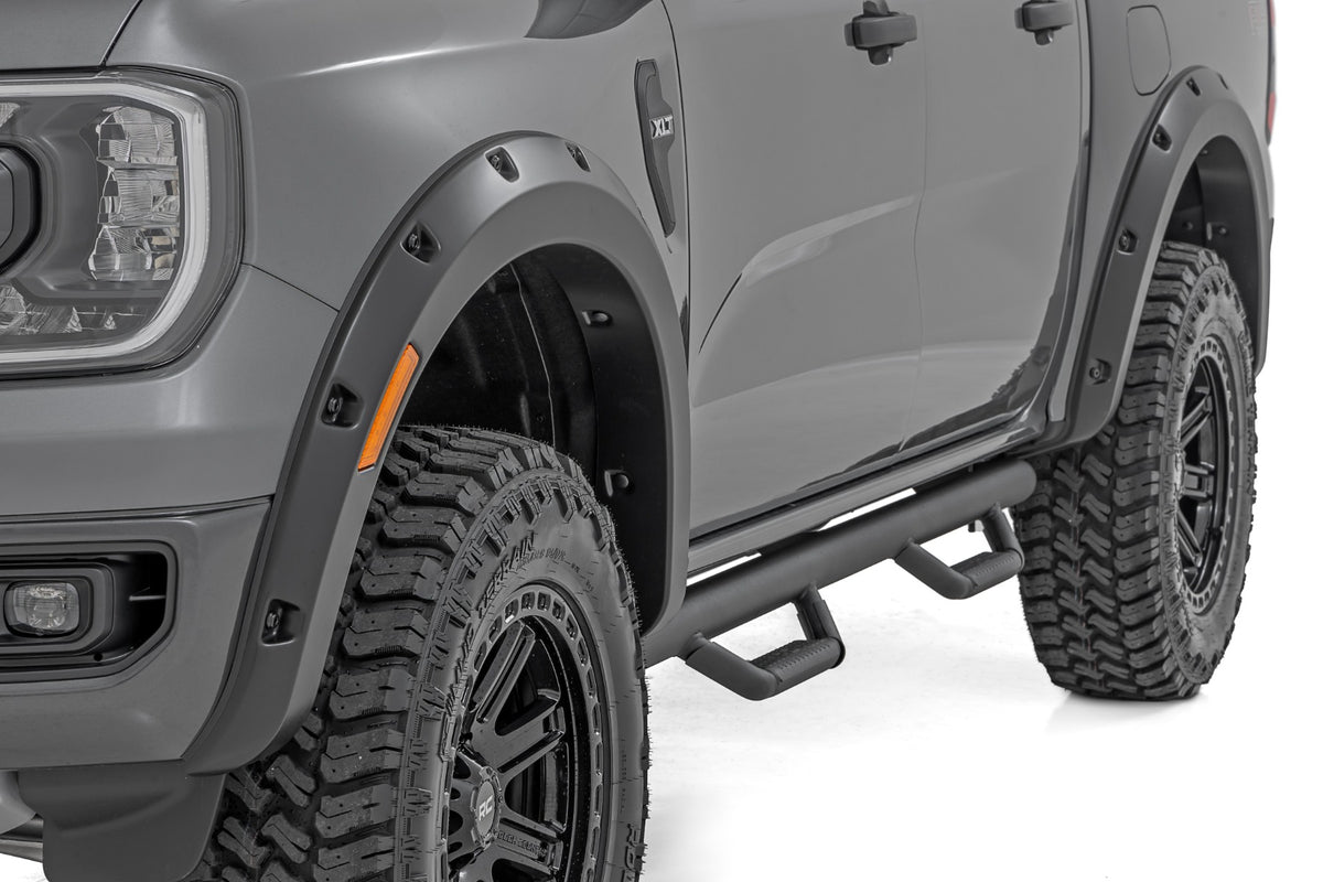 Rough Country Pocket Fender Flares | DR Avalanche | for Ford Ranger 2024-2026 F-F12401-DR