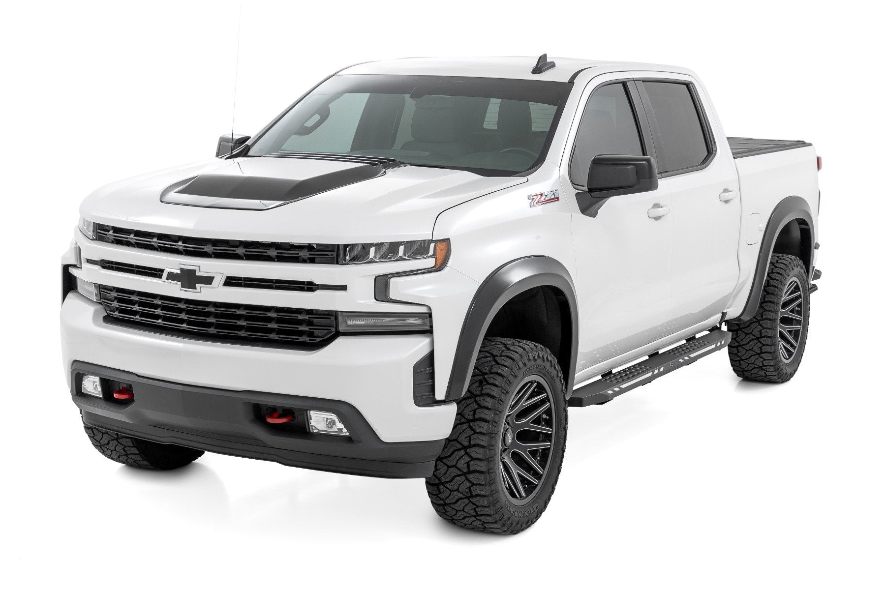 Rough Country AC2 Running Boards Amb/Wht Crew Cab Chevy/GMC 1500/2500/3500 19-26 57007