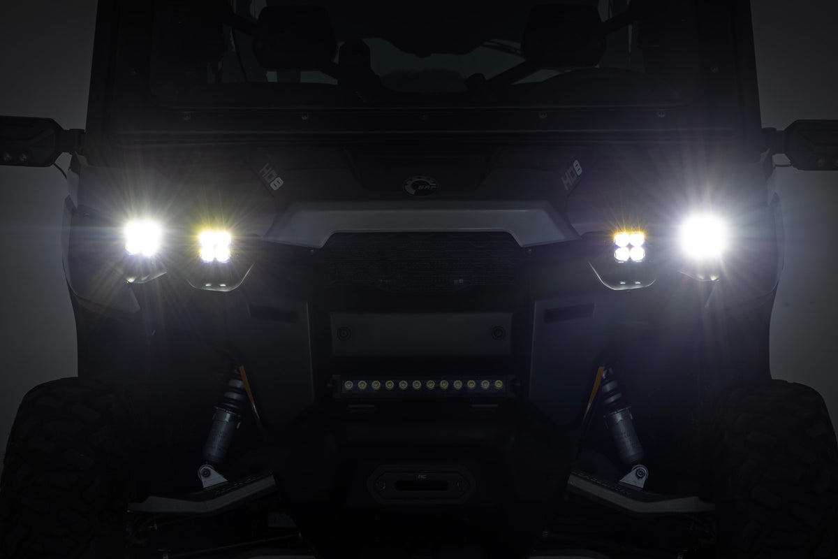 Rough Country LED Headlight Kit Can-Am Defender HD5/HD7/HD8/HD9/HD10 97105