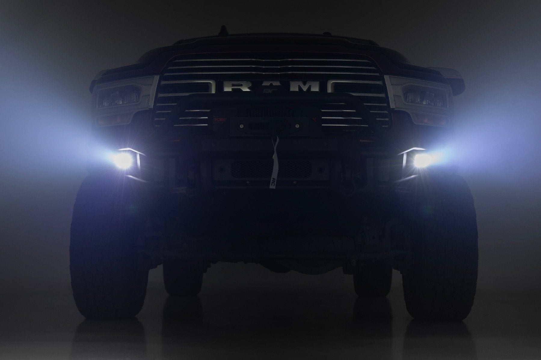 Rough Country Front Bumper | Tubular |Winch Mount | for Ram 2500/3500 2WD/4WD (2019-2026) 51212W