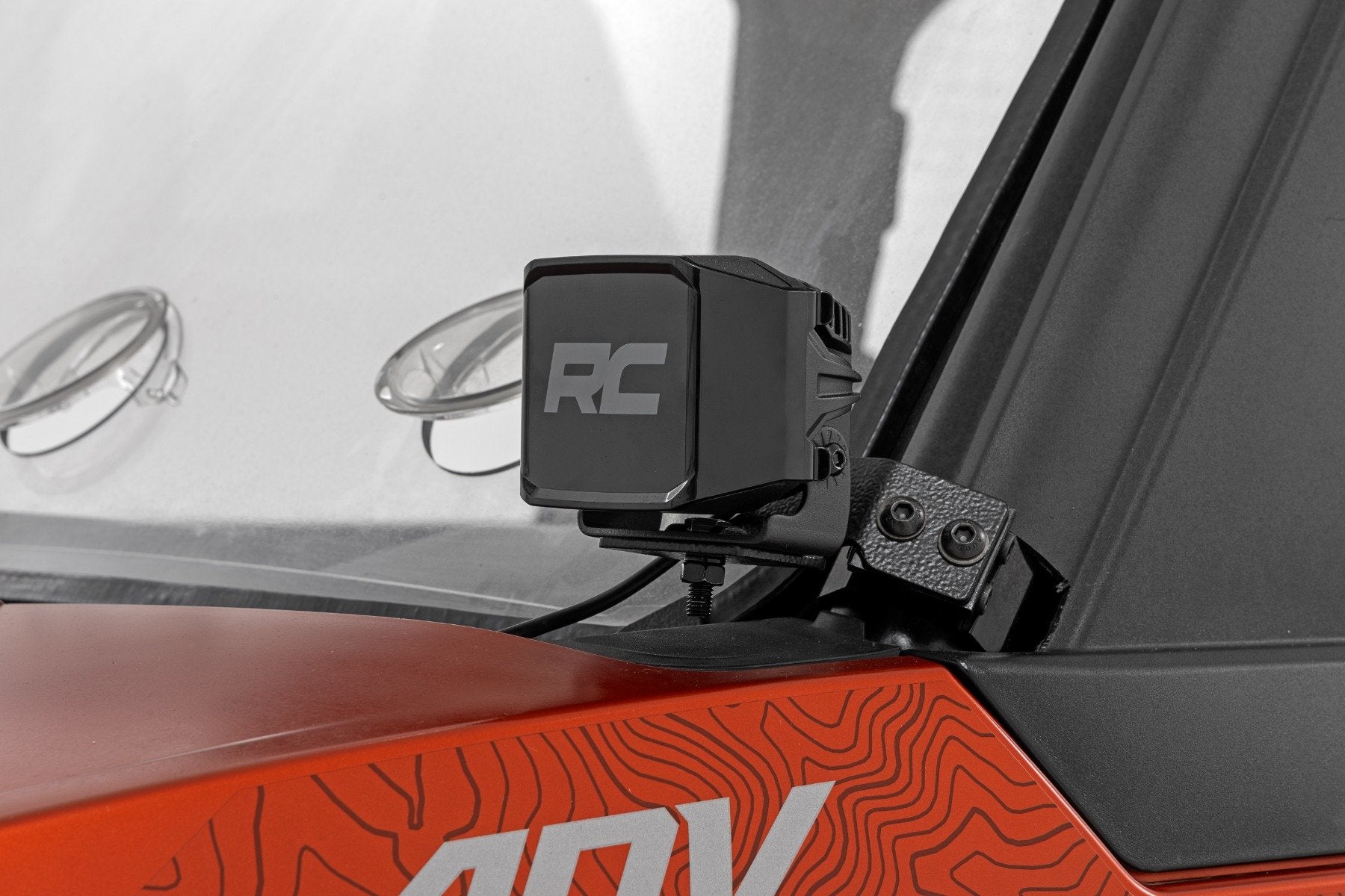 Rough Country LED Kit Front Mount 2" Black Pair Polaris XPEDITION ADV 5 93301