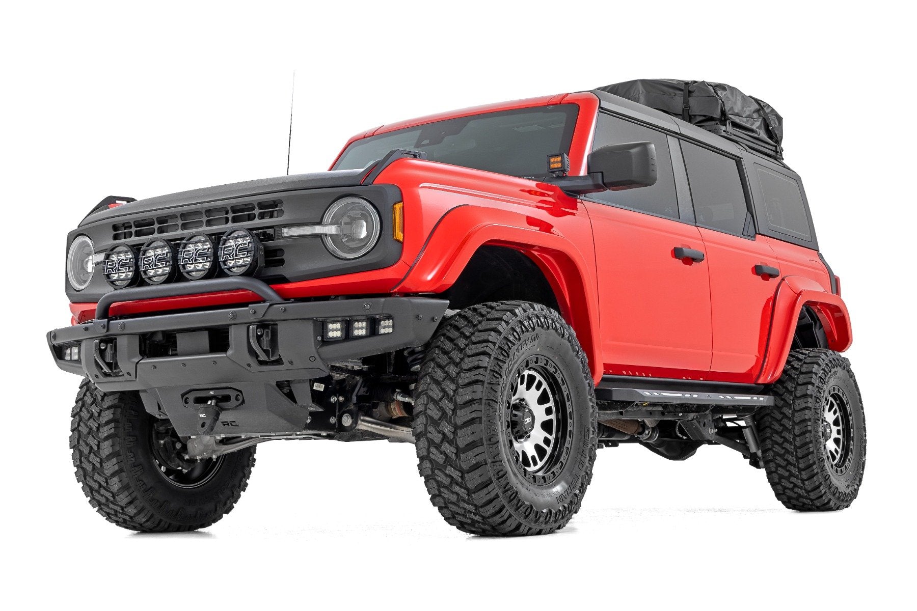 Rough Country Fender Flares | PQ Race Red | Ford Bronco 4WD (2021-2025) O-F12124-PQ