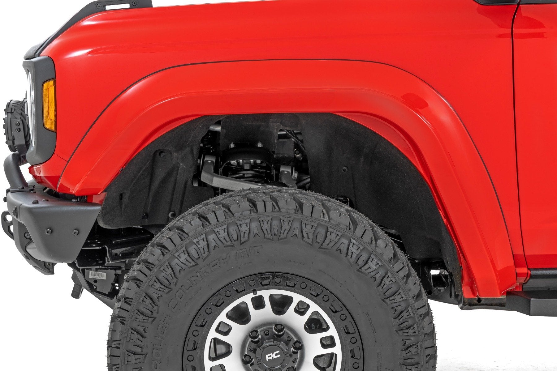Rough Country Fender Flares | PQ Race Red | Ford Bronco 4WD (2021-2025) O-F12124-PQ