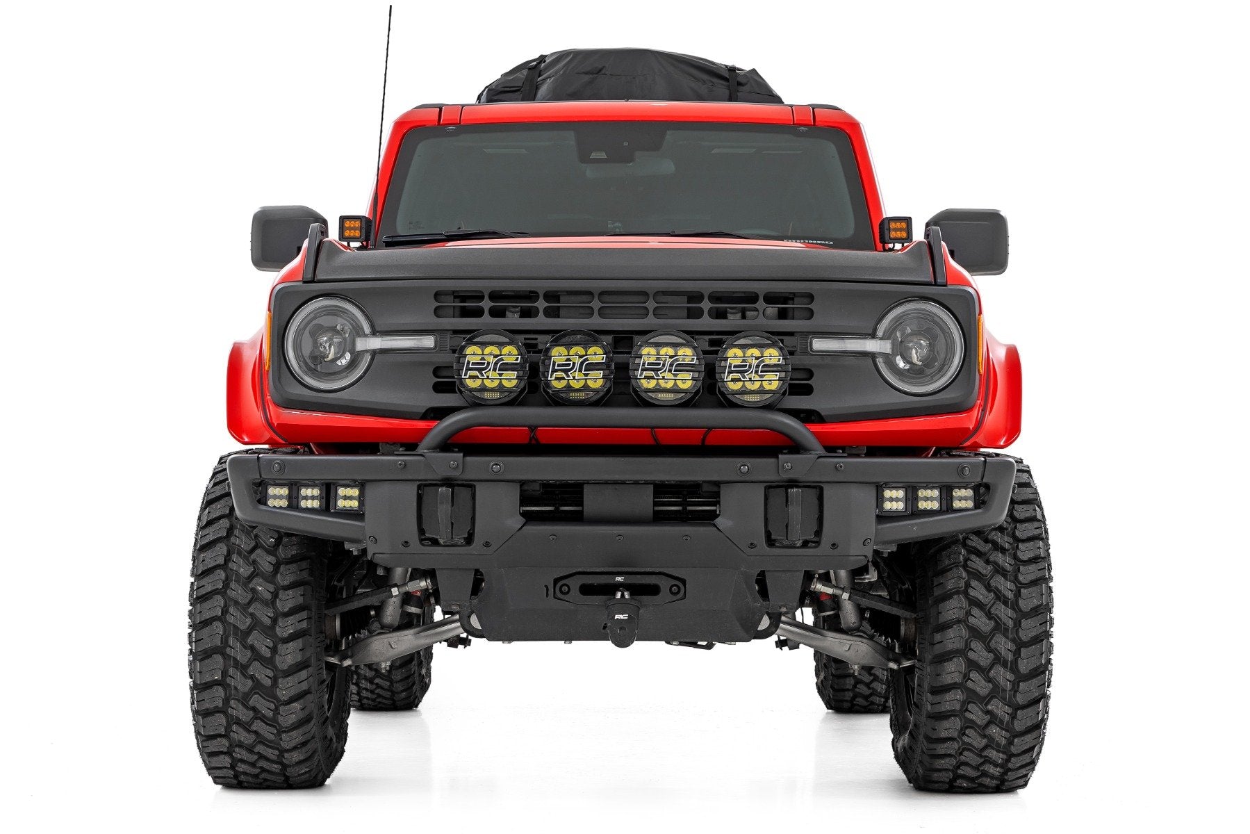 Rough Country Fender Flares | PQ Race Red | Ford Bronco 4WD (2021-2025) O-F12124-PQ