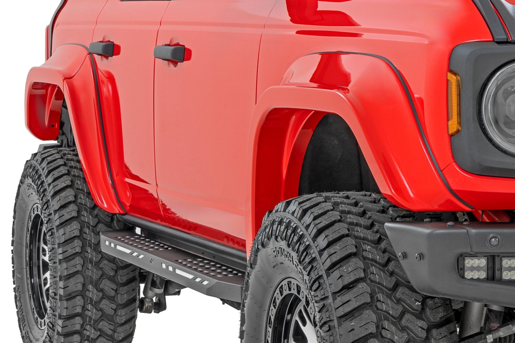 Rough Country Fender Flares | PQ Race Red | Ford Bronco 4WD (2021-2025) O-F12124-PQ