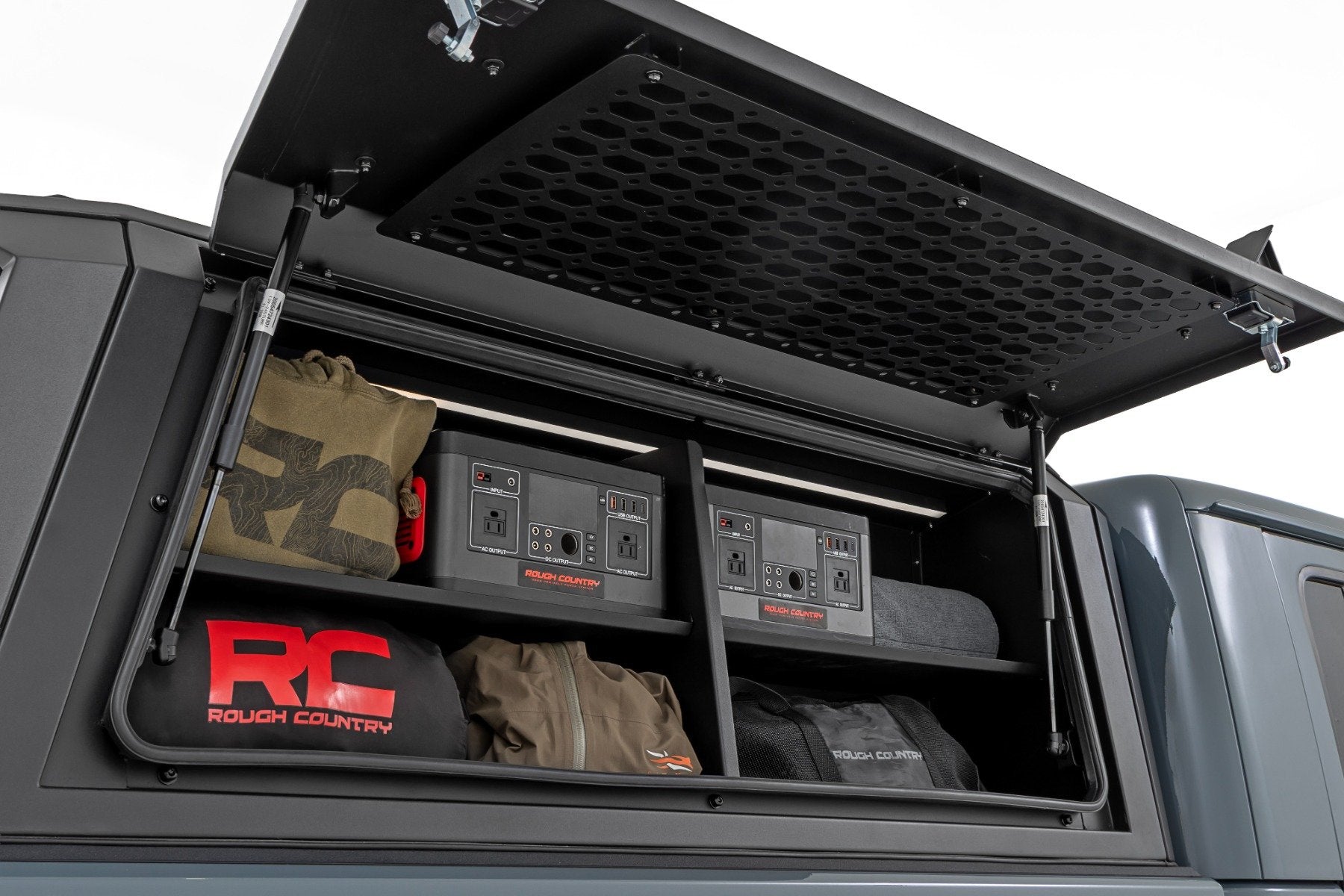 Rough Country Bed Cap Passenger Shelf Storage Bin for Jeep Gladiator JT 20-25 734055