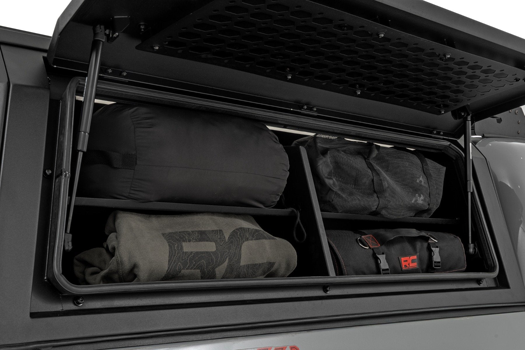 Rough Country Bed Cap Passenger Side Shelf Storage Bin for Toyota Tacoma 16-23 734065