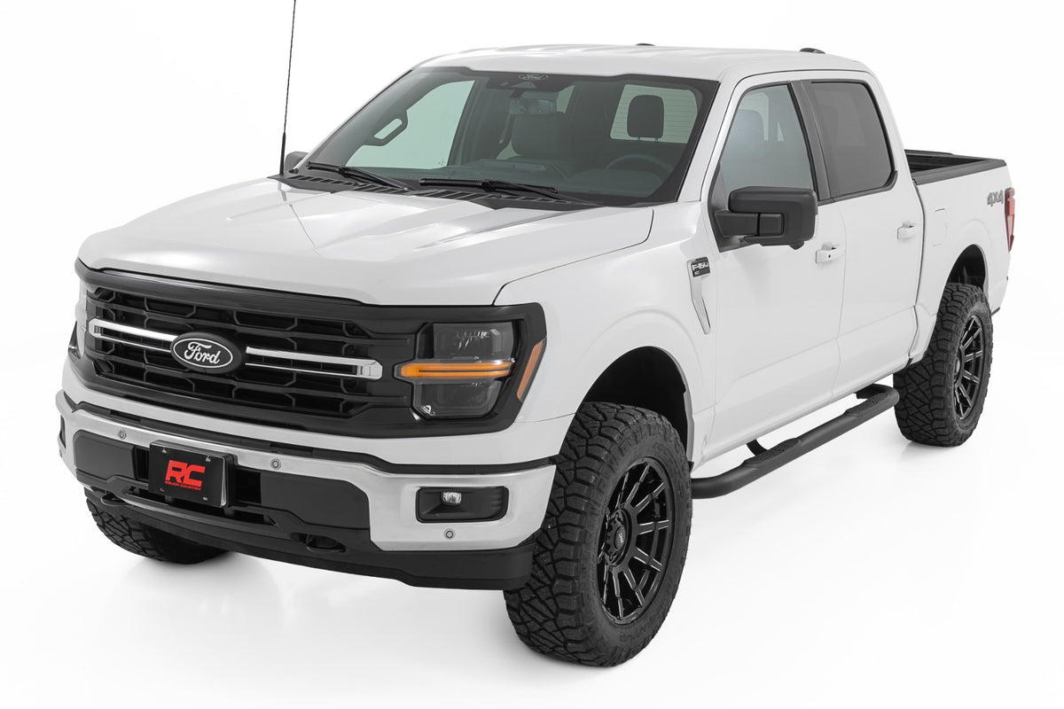 Rough Country 3" Nerf Steps Crew Cab for Ford F150/Lightning/F250/F350 15-26 43012