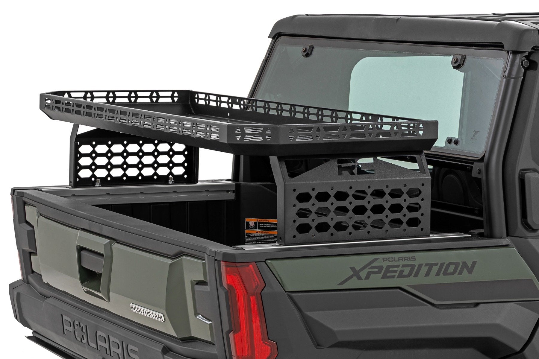 Rough Country Bed Rack | Spare Tire Mount | Polaris Xpedition XP 93197