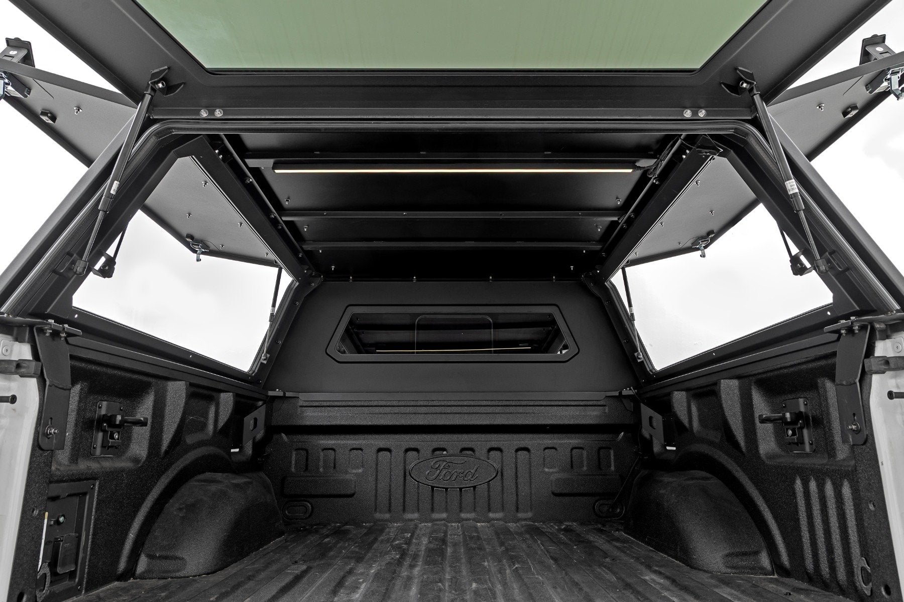Rough Country Truck Bed Cap | Modular | 5'7" Bed | for Ford F-150 2021-2025 73400