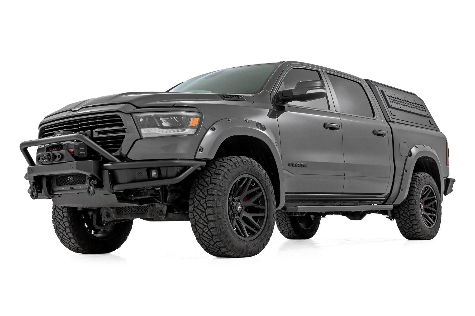 Rough Country Multi-Color LED Running Boards | Crew Cab | for Ram 1500 19-25 55004