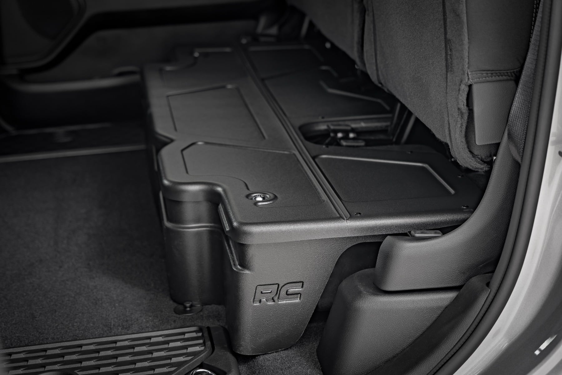 Rough Country Under Seat Storage with Locking Lid | Crew Cab for Ram 1500 19-26 RC0995