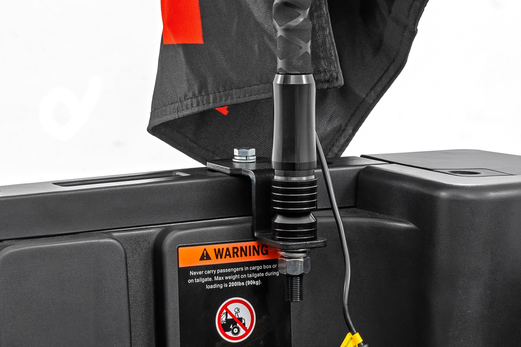 Rough Country Whip Mount | 4' Multl-Color LED Whip Pair | Can-AM Defender/Segway