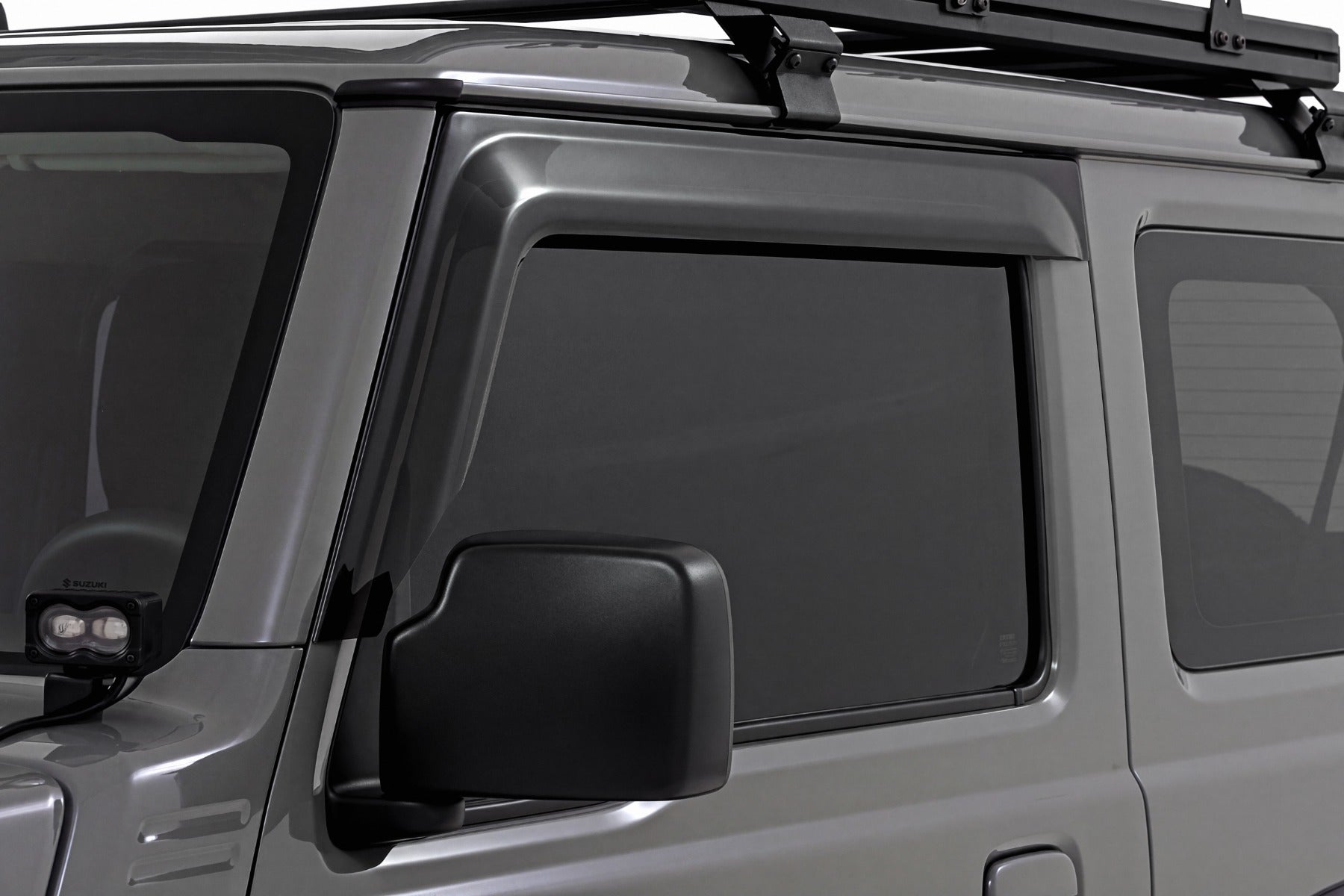 Rough Country Window Deflectors Tape On Rain Guard for Suzuki Jimny 3 Door 18-26 992325