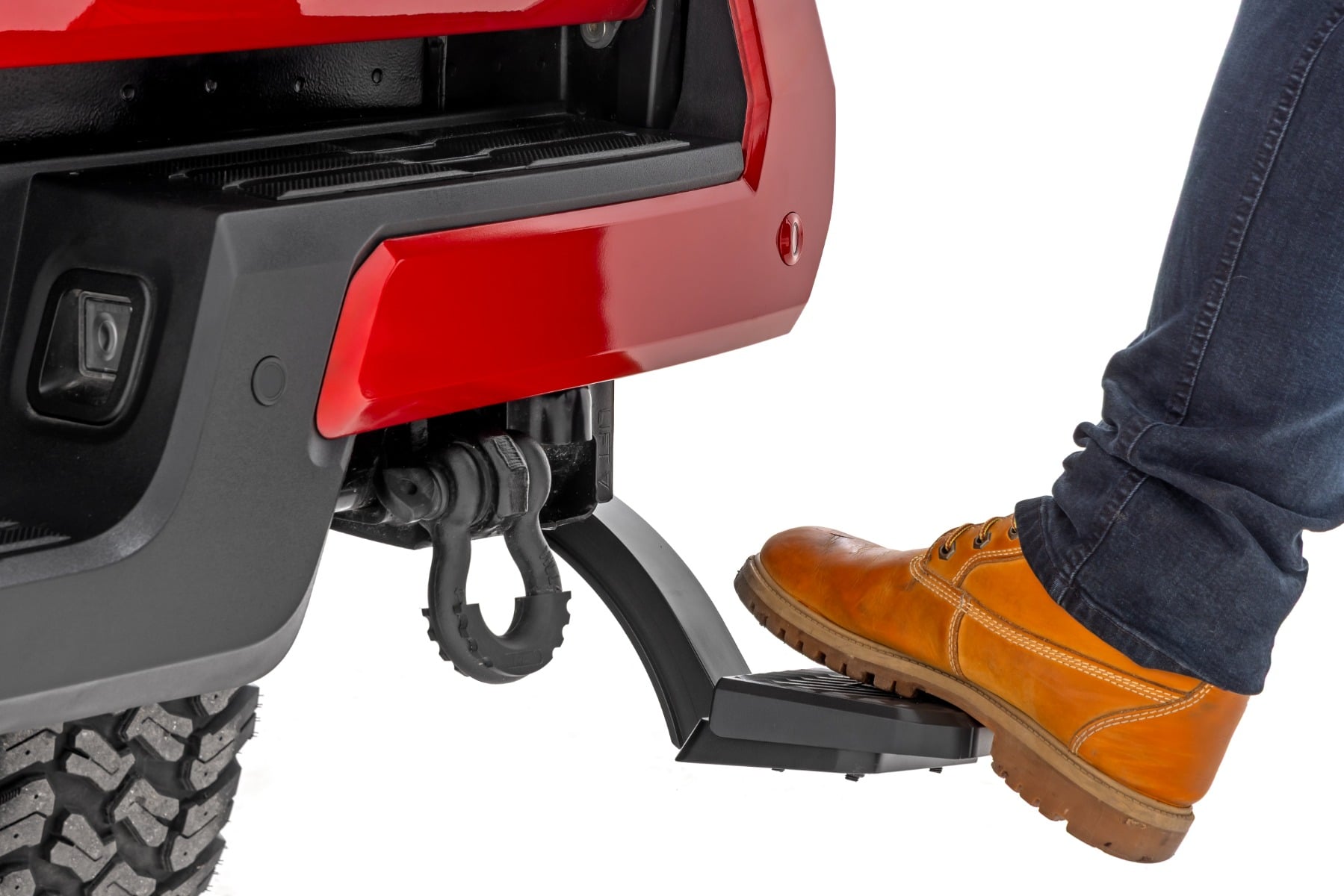 Rough Country Retractable Bed Step | Manual Pull | for Toyota Tacoma 2WD/4WD (2024-2026) PW052240A