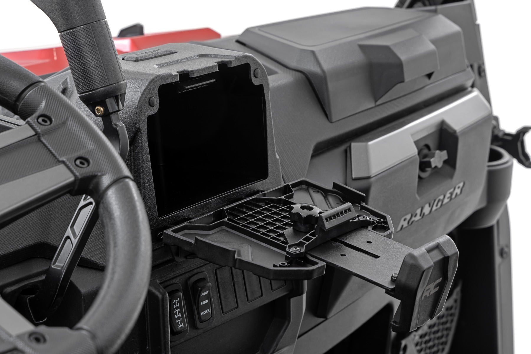 Rough Country Center Console Storage Tablet Holder Polaris Ranger -3